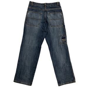 Marithe Francois Girbaud Vintage Jean's Mens 38X32 Blue Baggy Straight Skate Y2K